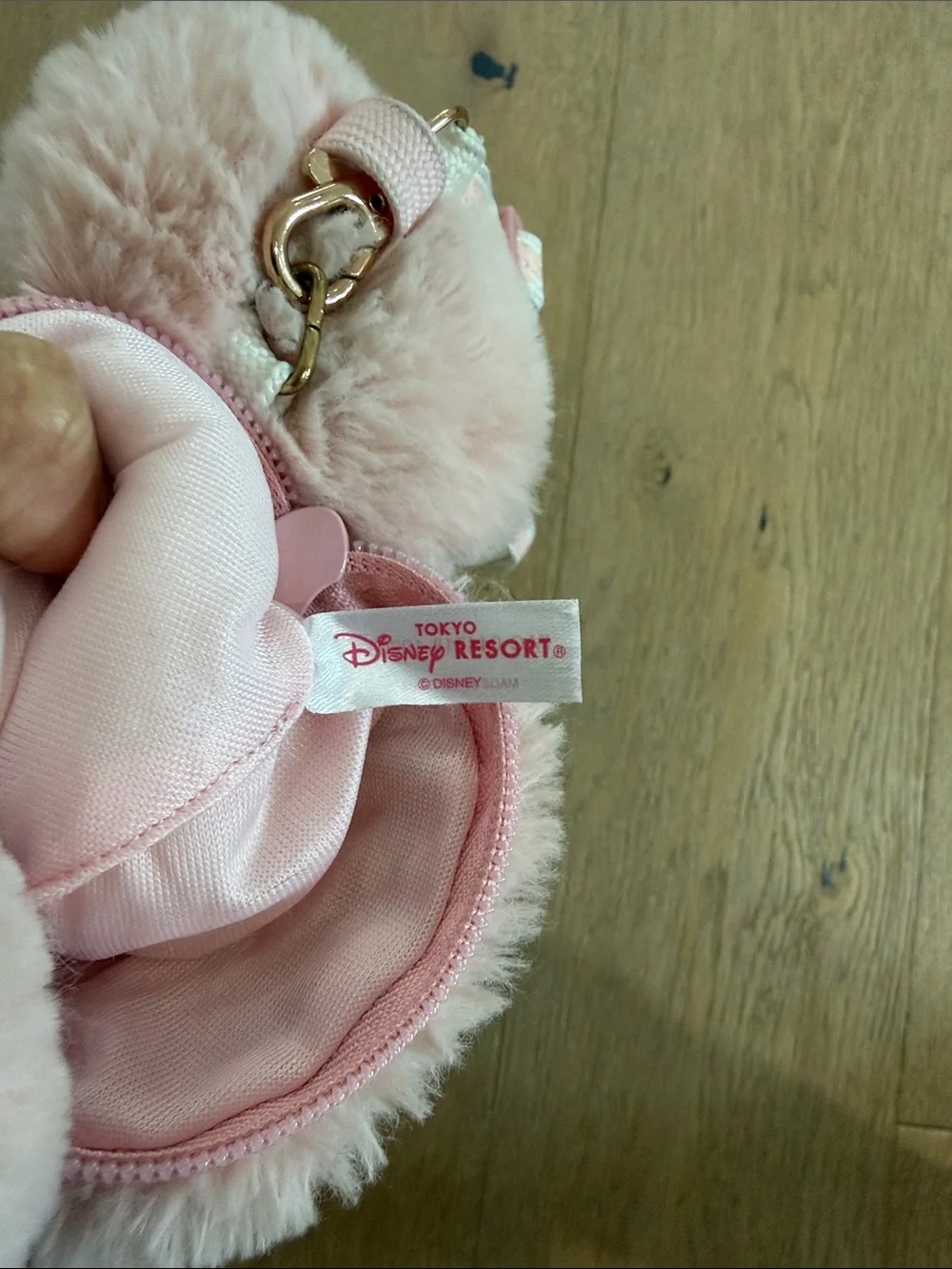 Disney Plush Pink Mouse Crossbody Bag